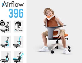 Ergonomická detská stolička MOSH Airflow 396 – oranžová