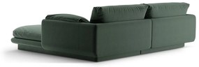 Tmavozelená rohová pohovka (ľavý roh) Torino – Micadoni Home
