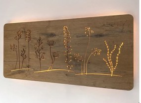 Podsvietený obraz Lúčne kvety na batériu