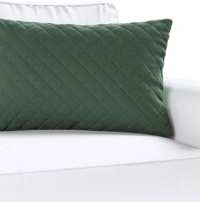 Obliečka Kinga pikovaná 60 x 40 cm farba produktu zelená látka lesklá, zamatová