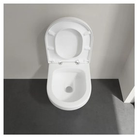 Villeroy & Boch ARCHITECTURA - WC misa bezrámová, 530x370 mm, závesný model, DirectFlush, biela alpin 5684R001