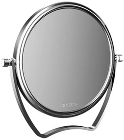 Emco Cosmetic mirrors Pure - Stojace okrúhle cestovné zrkadlo, Ø 139 mm, 5 násobné zväčšovanie, chróm 109400125