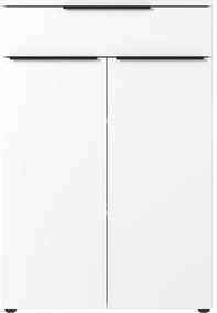 Biela vysoká komoda 81x120 cm Mailand – Germania