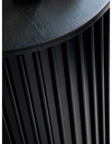 Čierny okrúhly konferenčný stolík ø 85 cm Siena – Unique Furniture