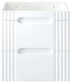 Koupelnová skříňka Fiji Lava se zápustným umyvadlem 60 cm bílá/dub coast evoke