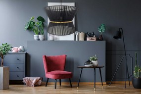 Toolight Toolight, stropné svietidlo 1xE27 APP1503-1CP, čierna-zlatá, OSW-03697