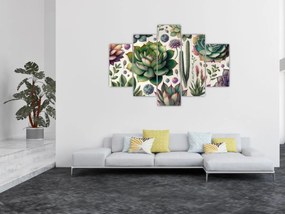 Obraz - Sukulenty (150x105 cm)