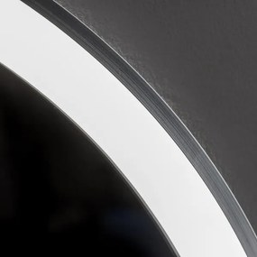 Brilagi-LED stmievateľné vyhrievané zrkadlo s podsvietením ALU PRO LED/18W/230V pr. 60 cm IP44 matný chróm