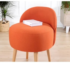 Taburet NIKI Ø 46 cm, oranžový