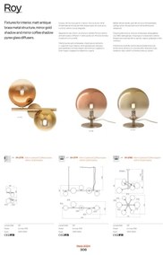 Redo 01-2779 - Luster na tyči ROY 5xG9/10W/230V