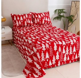 Plachta a obliečka na vankúš CHRISTMAS TREES Rozmer: 50 x 70 cm | 140 x 240 cm