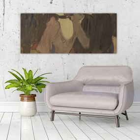 Obraz - Henri de Toulouse-Lautrec, La Goulue and Her Sister, reprodukcia (120x50 cm)