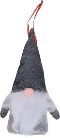 Škriatok na stromček – šedý 15 cm