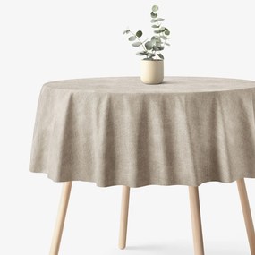 Goldea okrúhly obrus malaga - kávový režný Ø 150 cm