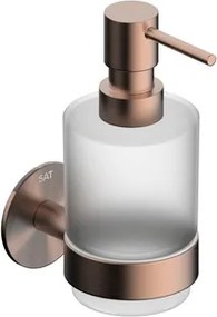 Dávkovač mydla SAT Cool montáž bez vŕtania brúsený rose gold SATDCO99BRG