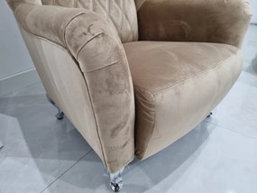 KRESLO UŠIAK LAURENT II CHRÓMOVÉ NOHY