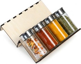 Orion Sada 16ks koreničiek SPICEBLACK 100ml + 4ks organizér na koreničky VASKY + sada 16ks štítkov