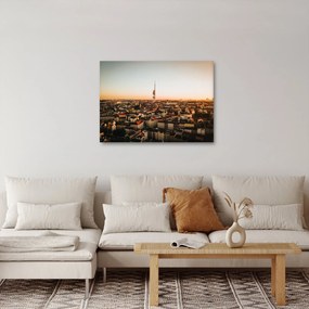 Obraz západu slnka nad Žižkovom (70x50 cm)