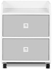 Detský úložný kontajner MIRUM 54,2x42,4 cm biela/šedá