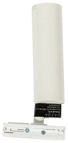 Moderný biely reflektor pre 1-fázový 35 mm koľajnicový systém - Iconic Jeana Luxe