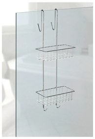 Závesná kúpeľňová dvojposchodová polička Wenko Caddy Alto