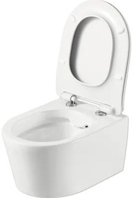 Závesné WC set Jungborn ONE hĺbka 48 cm skrátený bez splachovacieho kruhu vr. WC dosky so Soft-close