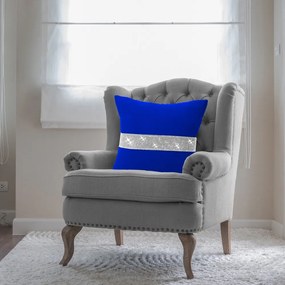 Dekorstudio Dekoračná obliečka na vankúš GLAMOUR 404-15 modrá