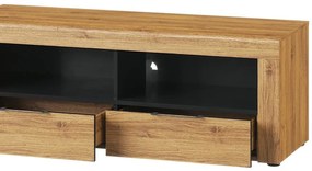 TV stolek Kama II 24 119 cm dub Camargue/černý