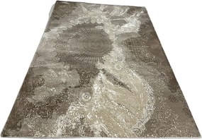 Hnedý koberec s abstraktným vzorom Glamour 27237-Vizion – rôzne rozmery Rozmer: 80x150 cm