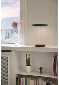 Zelená LED stolová lampa so stmievačom s kovovým tienidlom (výška 31 cm) Asteria Move – UMAGE