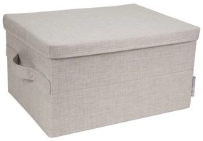 Béžový látkový úložný box s vekom 40x30x22 cm Soft Storage – Bigso