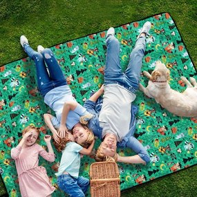 Tutumi Tutumi, vodeodporná piknik deka130x150 cm, šedá, TUR-06002