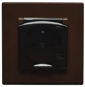 GPH-1LZ Zásuvka odolná voči striekajúcej vode hnedá