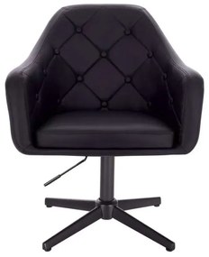 LuxuryForm DESIGN Kreslo ANDORA na čiernom kríži - čierne