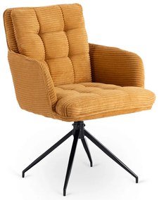 Otočná stolička MIA horčicová