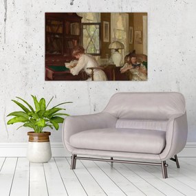 Obraz - Edmund Tarbell, Josephine and Mercie, reprodukcia (90x60 cm)