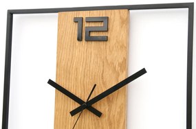 Nástěnné hodiny Arabic Ramka 33 cm hnědé/černé