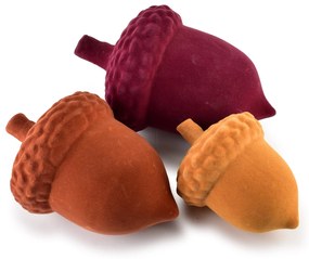 Keramická figurka žaludu MAVE 29x18 cm bordó