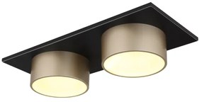 Globo 56964-2 - LED stropné svietidlo RAYMOND LED/24W/230V 3000K 46x20 cm mosadz