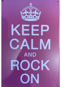 Ceduľa Keed Calm and Rock On