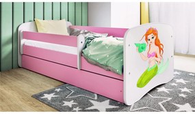 Detská posteľ Babydreams morská panna ružová