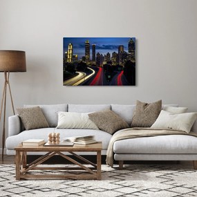 Obraz nočného mesta (90x60 cm)