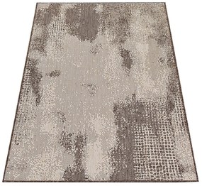 Štýlový koberec s abstraktným vzorom v hnedej farbe Šírka: 120 cm | Dĺžka: 170 cm