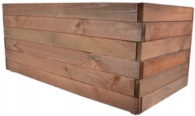 Bestent Drevený kvetináč Hnedý 80x38x33cm