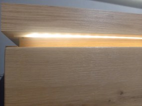 Obývacia stena Bolus, dub artisan, s osvetlením