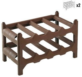 Stojan na víno 24x41x24cm - 2 kusy