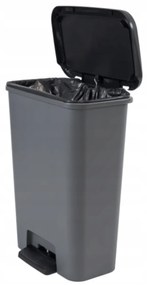 Curver Odpadkový kôš COMPATTA 50L, sivý