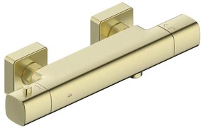 KFA Armatura 5756-010-31 - termostatická sprchová batéria MALAGA, kartáčované zlato