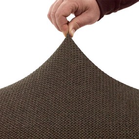 Super strečové poťahy HARMONIA tabaková taburetka (40 - 60 cm)