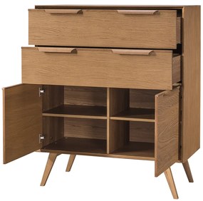 Komoda Leo 15 II 105 cm dub Rustikal karamelový